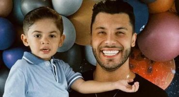 Murilo Huff e o filho, Leo.  Foto: Reprodução/Instagram.