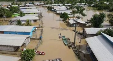 Cidades do Amazonas estão em estado de emergência devido às cheias dos rios — Foto: Defesa Civil/Amazonas