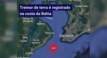 Tremor de terra foi sentido por moradores da região  • Reprodução/RSBR
