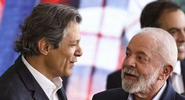 Presidente Lula e o ministro da Fazenda, Fernando Haddad — Foto: Marcelo Camargo/Agência Brasil