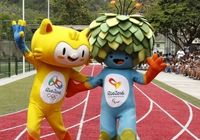 Mascotes dos Jogos Olímpicos e Paralímpicos do Rio-2016 em sua primeira aparição pública no Ginásio Experimental Olímpico (GEO) Juan Antonio Samaranch, em Santa Teresa
 