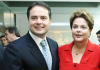 Governador do Estado de Alagoas, Renan Filho, (PMDB), e a presidente do Brasil, Dilma Rousseff, (PT)