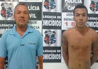Jerri Adriano Silva, e o filho Joseffe Adriano Tenório Silva, o ?Jô?,  foram presos após investigações da DH 


