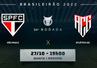São Paulo e Atlético-GO se enfrentam pela 34ª rodada do Campeonato Brasileiro (Arte: LANCE!)